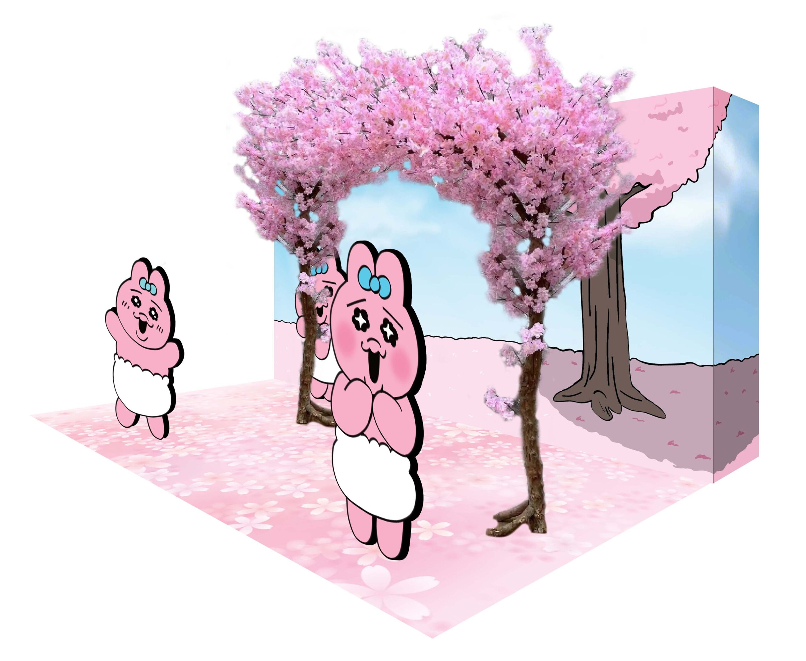 《OpanchuUsagi出沒AEON》主題拍照區