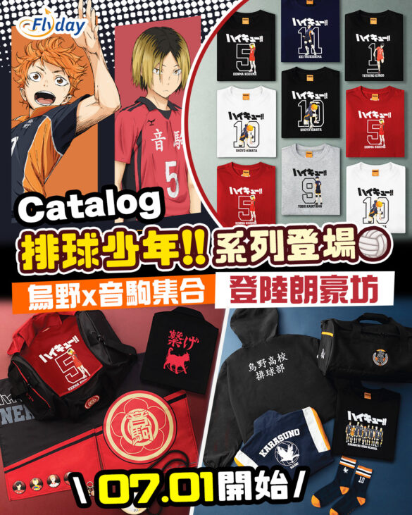 Catalog排球少年!!系列登場