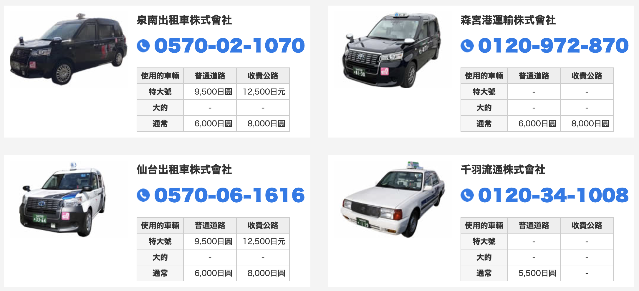 仙台機場 仙台站的士