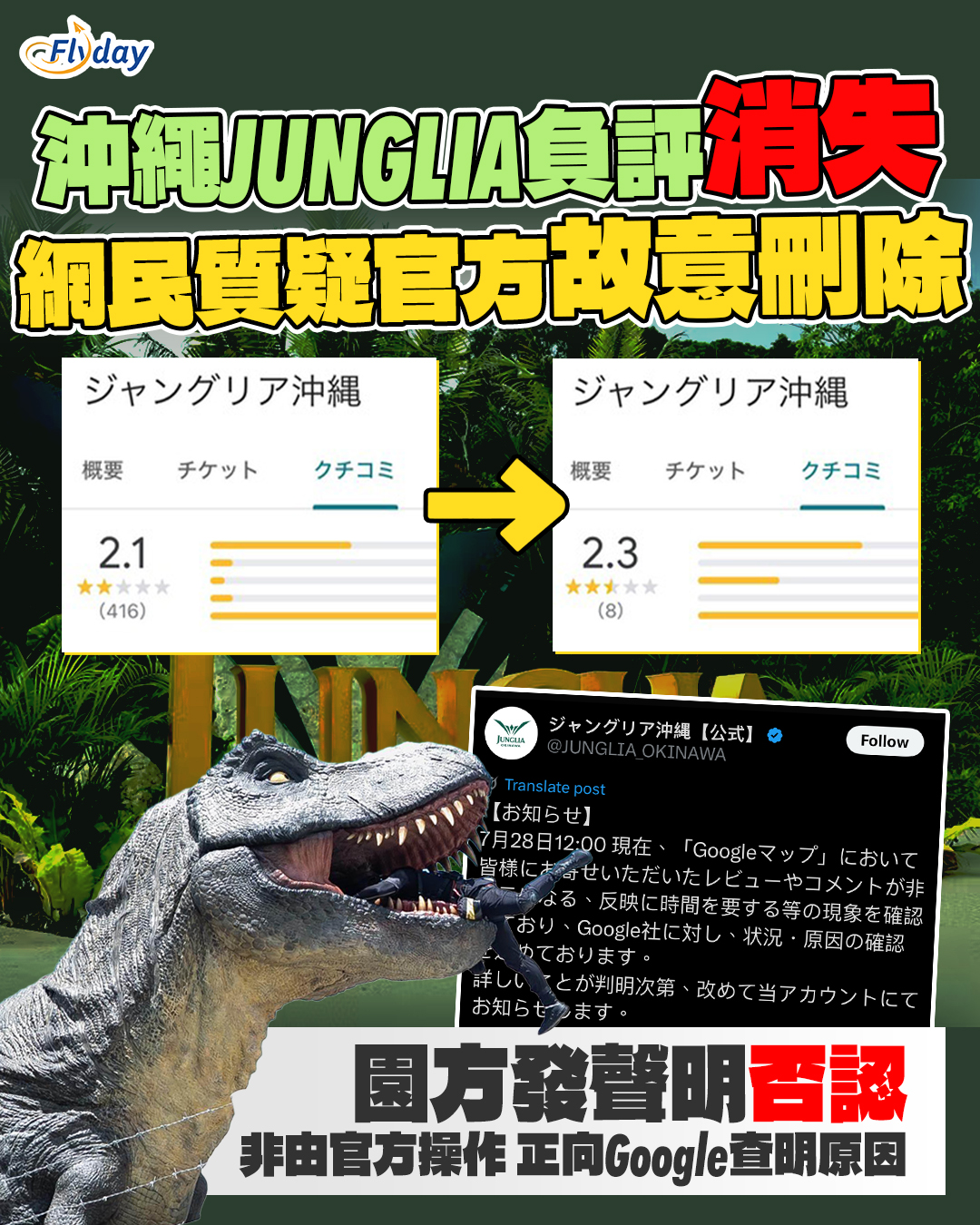 JUNGLIA開幕後陷入評價風波