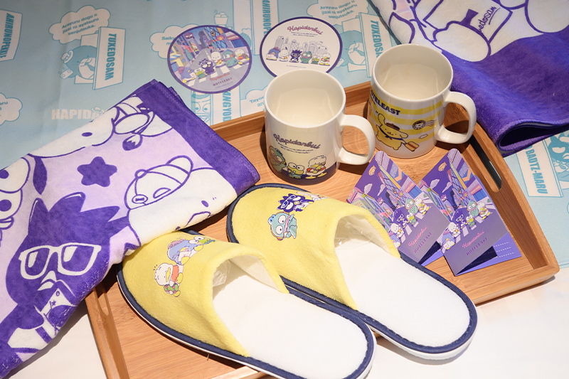 Sanrio男團「HAPIDANBUI 」x 台灣東旅限定主題房限定備品