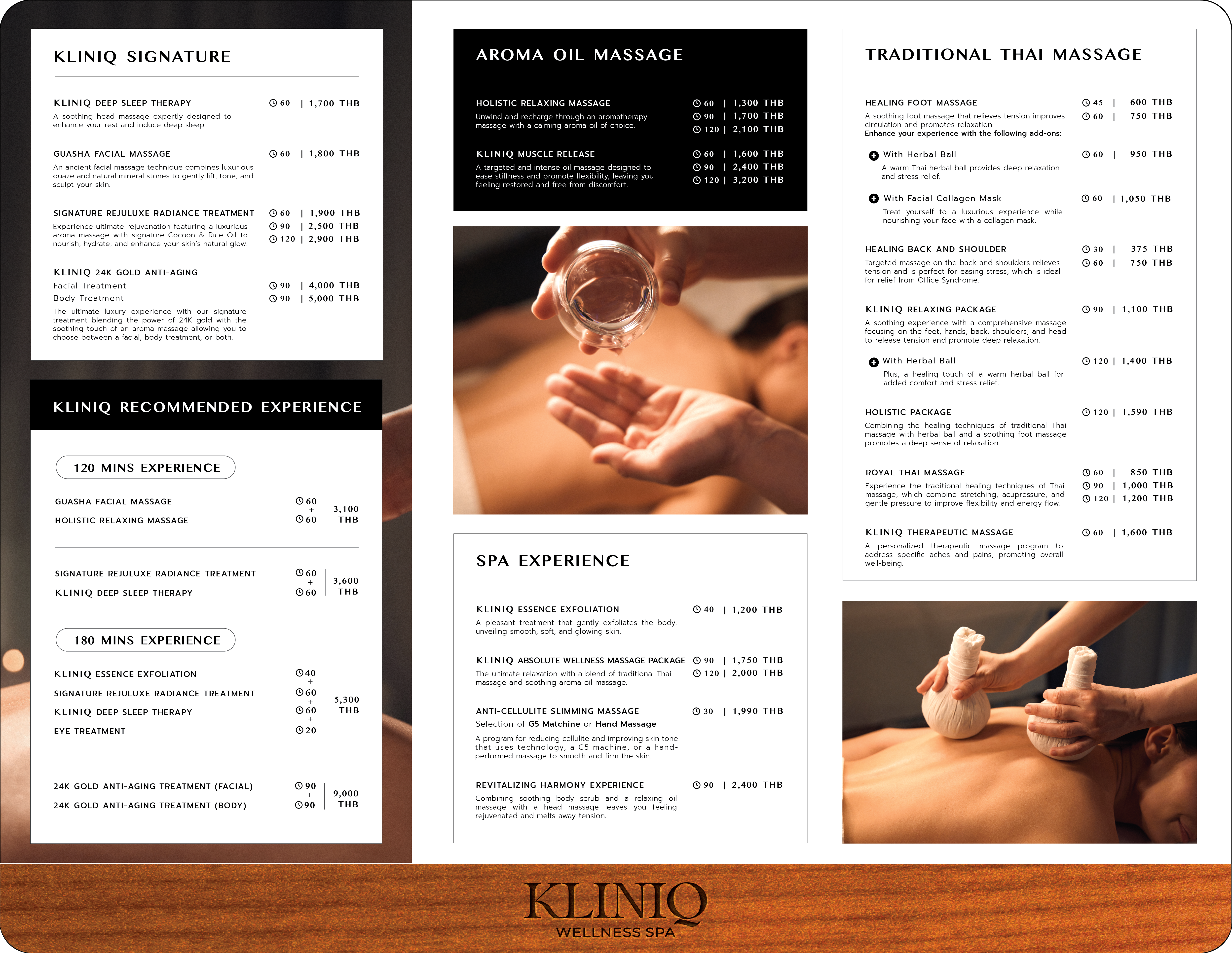 KLINIQ WELLNESS SPA 療程價錢