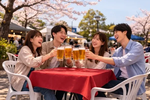 大阪「扇町櫻花祭」Garden Chair Area with 90-Minute All-You-Can-Drink