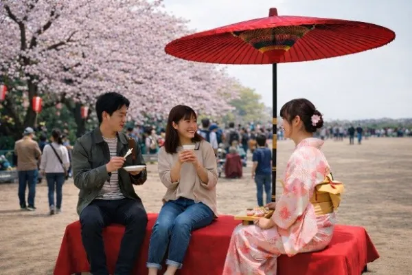 大阪「扇町櫻花祭」Premium Hanami seats with Sake Tasting Set